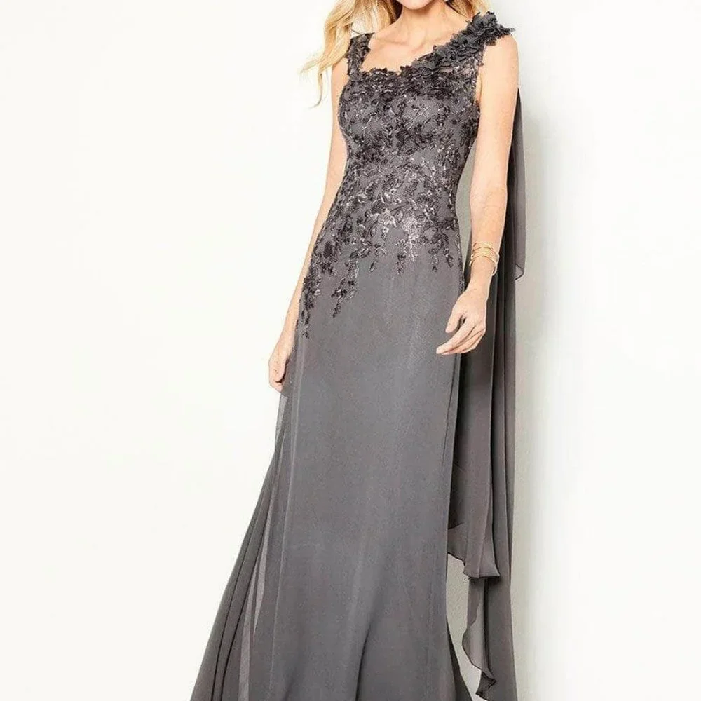 Cameron Blake by Mon Cheri Prom Dress Smoke Size 16